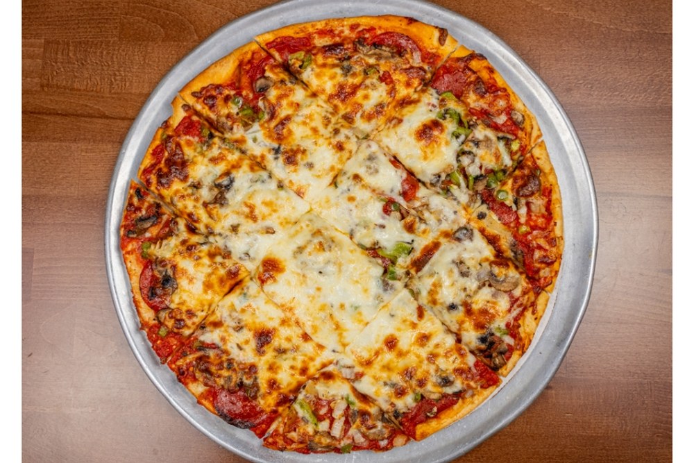 Large Supreme Thin Crust Pizza