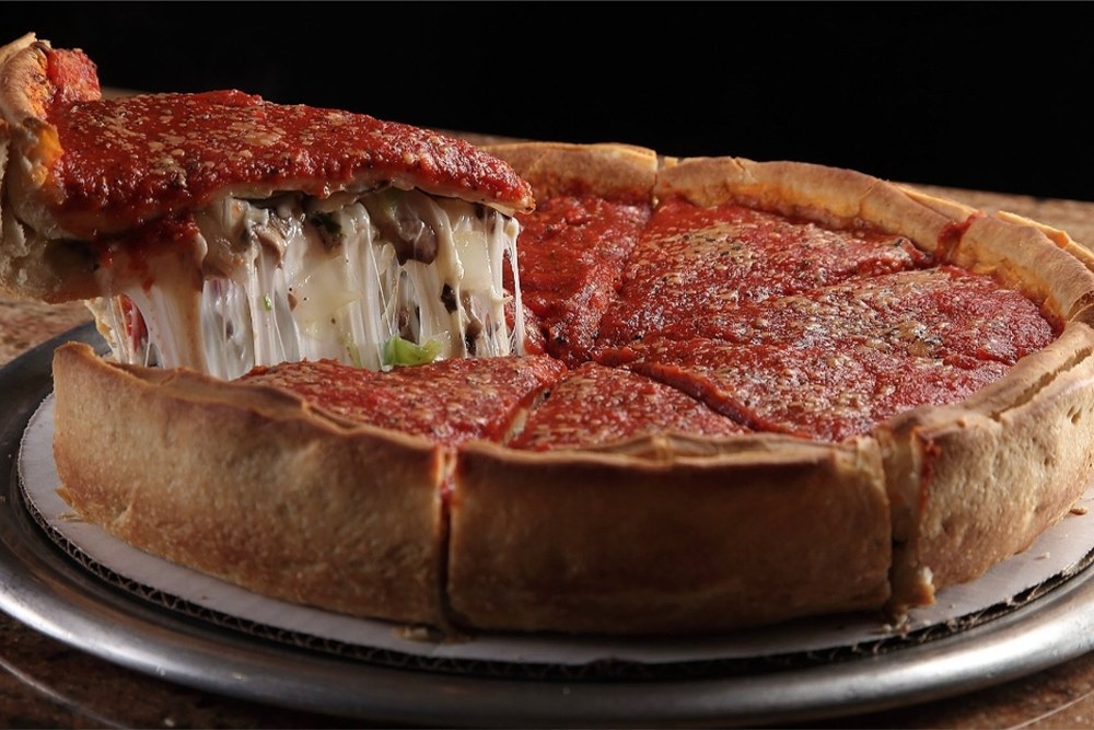 Medium Spinach Stuffed Pizza