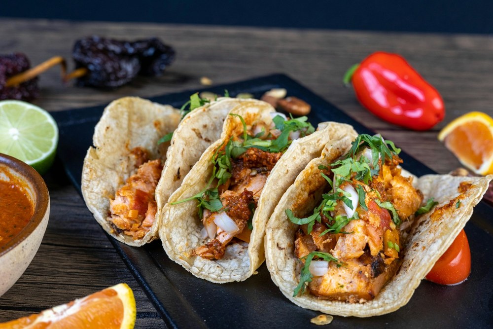 Three Chicken Tacos