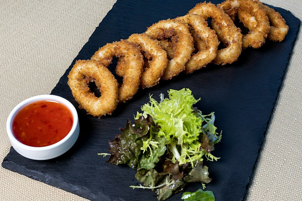 Basket of Beer-Battered Onion Rings