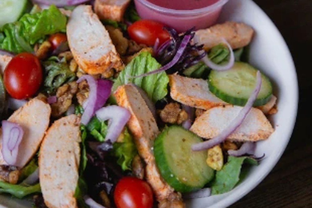 Raspberry Walnut Chicken Salad